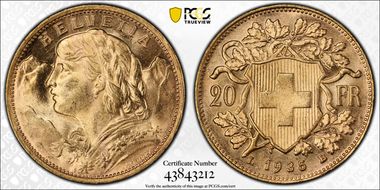 1935 LB 20 Fr KM-35.1  Au MS65