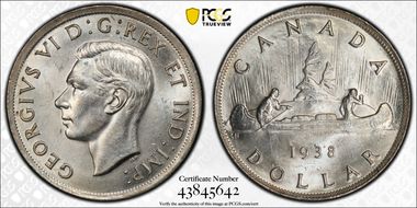 1938 S$1 MS62