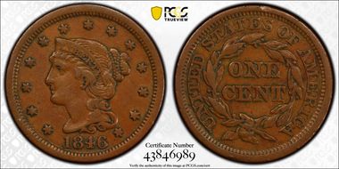 1846 1C N-11  Medium Date VF25BN