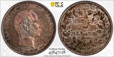 1888 HC CS 2 Kr 25th Ann. of Reign MS64