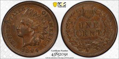 1894 1C AU58BN