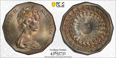 1977 50C Jubilee MS66