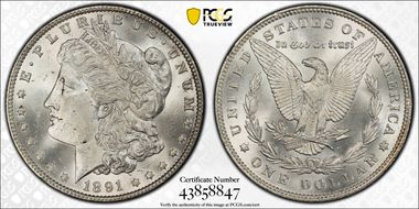 1891 $1 MS65