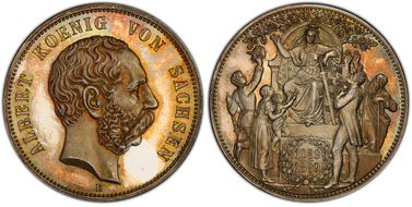 1889-E (5 Mk) KM-1249 House of Wettin SP64