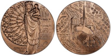 (1997-DT) Medal Notre Dame de Paris AE Matte SP70