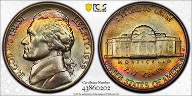 1939-D 5C Reverse of 1940 MS66