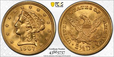 1907 $2.50 MS65