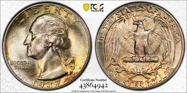 1937 25C MS67