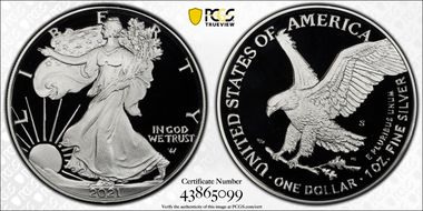 2021-S $1 Silver Eagle - Type 2 PR69DCAM