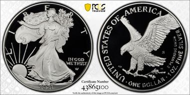 2021-S $1 Silver Eagle - Type 2 PR70DCAM