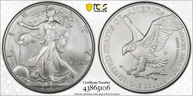 2021-W $1 Burnished Silver Eagle-Type 2 SP69