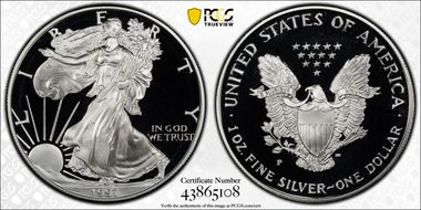 1997-P $1 Silver Eagle PR68DCAM
