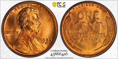 1933-D 1C MS66+ RD