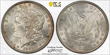1881 $1 MS64