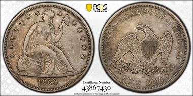 1860-O $1 XF40