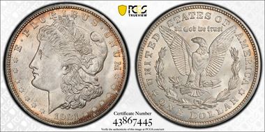 1921-D $1 MS64