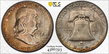 1952-S 50C MS66