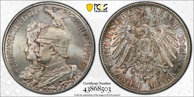 1901 2 Mk 200 Years J-105 MS65