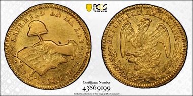 1844-Do RM 1/2 Esc Over Various Dates AU58