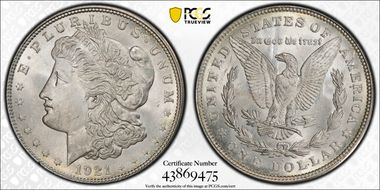 1921-D $1 MS66