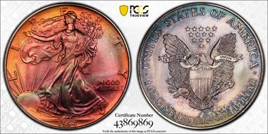 1994 $1 Silver Eagle MS68