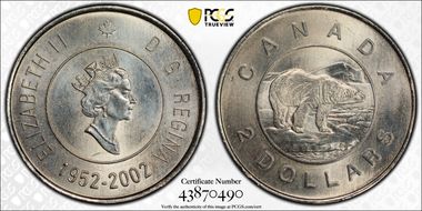 2002 $2 1952-2002 MS65