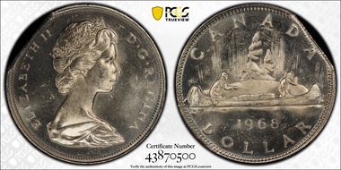 1968 $1 Voyageur MS64