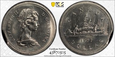 1977 $1 Voyageur MS64
