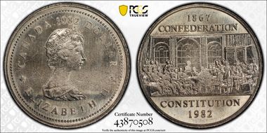 1982 $1 Constitution MS62