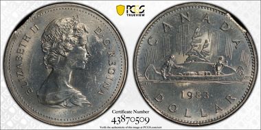 1983 $1 Voyageur MS64