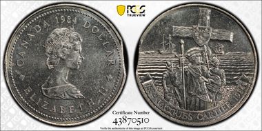 1984 $1 Cartier MS62