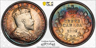 1902-H 5C Large H/Small H MS62