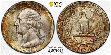 1947-D 25C MS66+