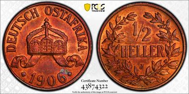 1906-J 1/2 Hel KM-6 MS64RB