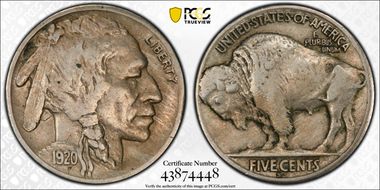 1920-S 5C VF30