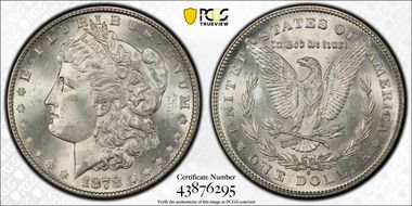 1878-S $1 MS65