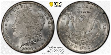 1880/79-CC $1 VAM 4, 80/79, Rev of 78 GSA Hoard MS63