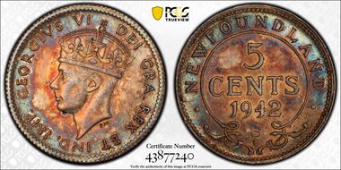 1942-C 5C MS63