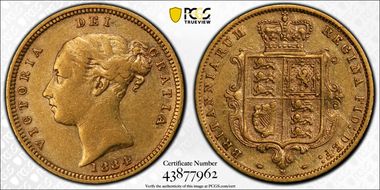 1884-M 1/2 Sov S-3863B AU50