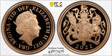 2022 1/2 Sov Platinum Jubilee PR70DCAM