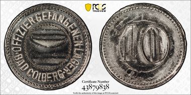 No Date 10 Pfg Menzel-4612.2 Colberg Offizier-Gefangenen-Lager MS64