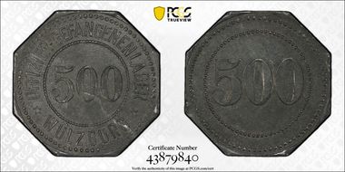 No Date 500 Pfg Menzel-27659.5 Wulzburg Offizier-Gefangenenlager MS63