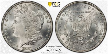 1882 $1 MS67