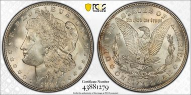 1921 $1 Morgan MS63