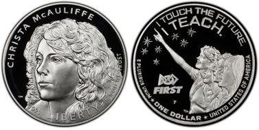 2021-P $1 Christa McAuliffe PR69DCAM