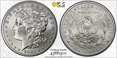 2021-O Privy $1 Morgan Dollar 100th Anniversary MS69