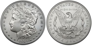 2021 $1 Morgan Dollar 100th Anniversary MS69