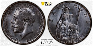 1914 1/4D S-4059 Blackened finish MS65