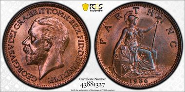 1936 1/4D S-4061 MS66RB