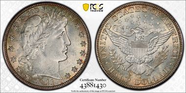 1911-D 50C MS67